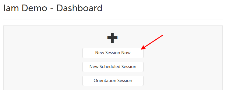 The New Session Now button near the bottom-middle of the page
