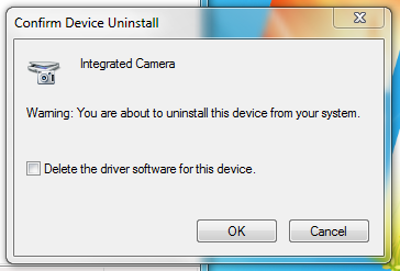 Confirm Device Uninstall