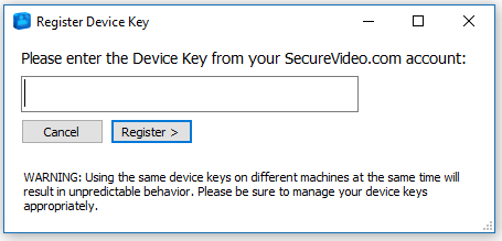 Device key request
