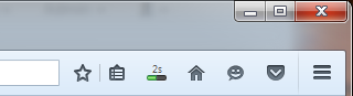Firefox download progress bar